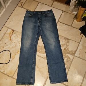 Banana Republic Men's Straight Jeans in Blue Wash